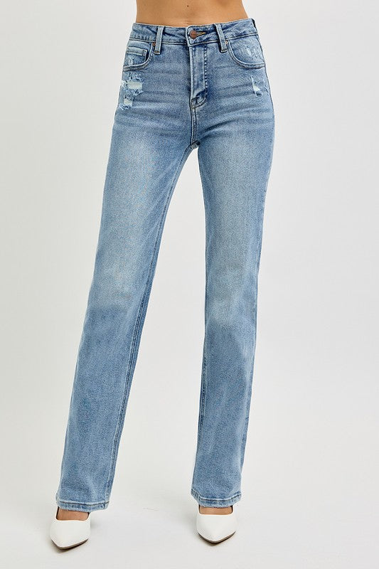 Straight Distressed Jeans