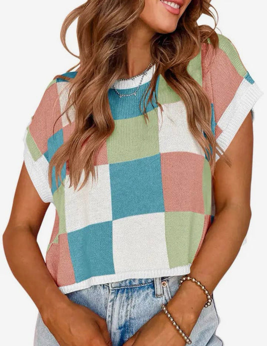 Checker Sweater