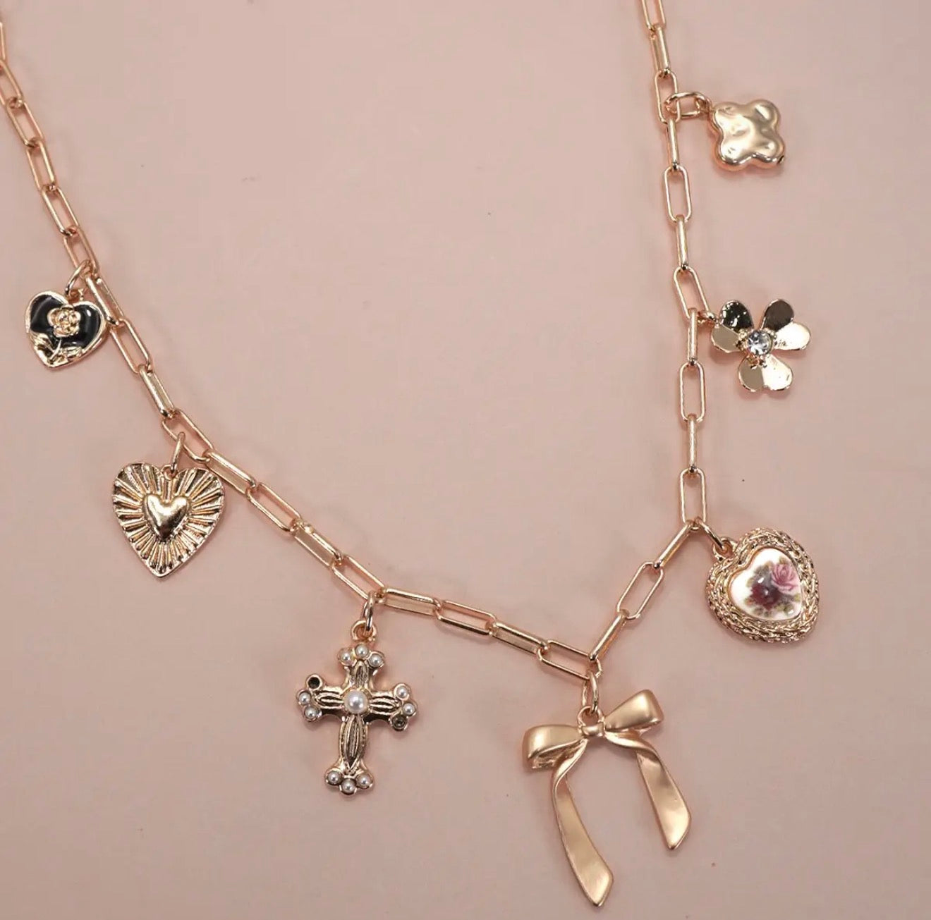 Bow Charm Necklace