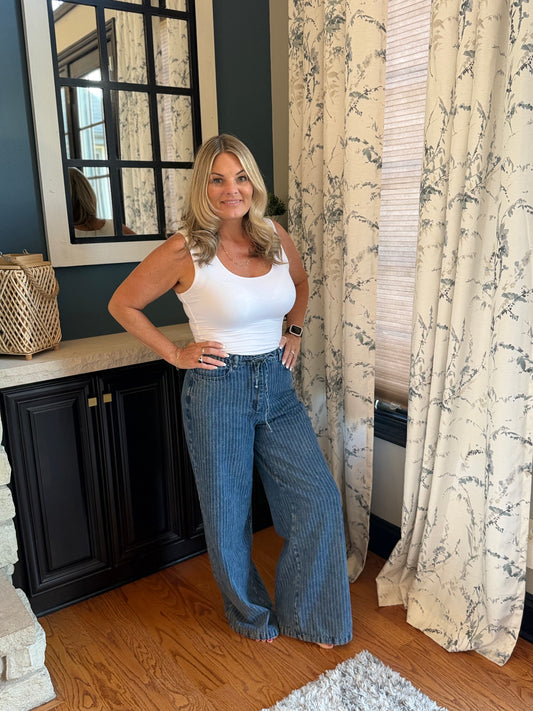 Striped Jeans