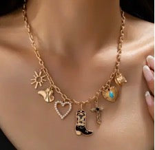 Boot Charm Necklace