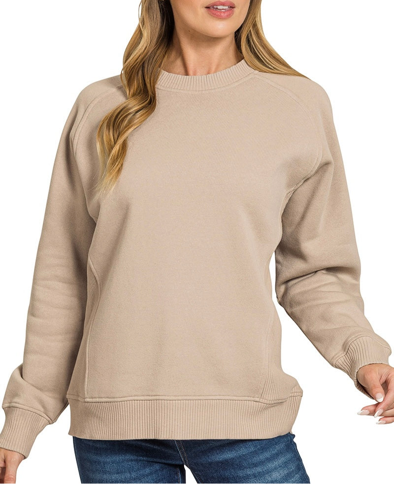 Mocha Raglan Sweatshirt