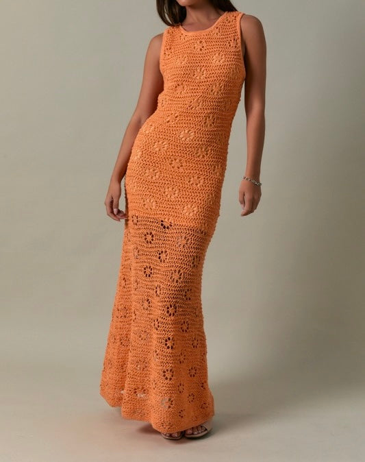 Orange Lace Dress
