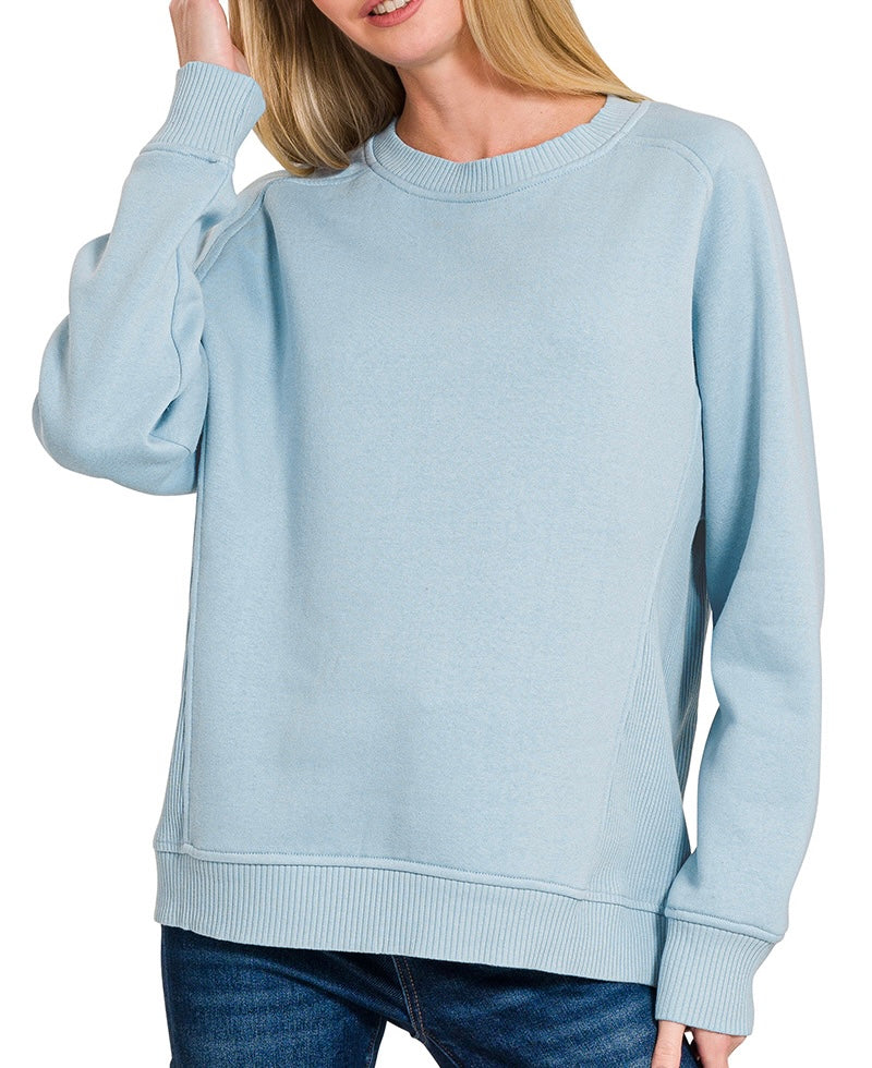 Blue Raglan Sweatshirt