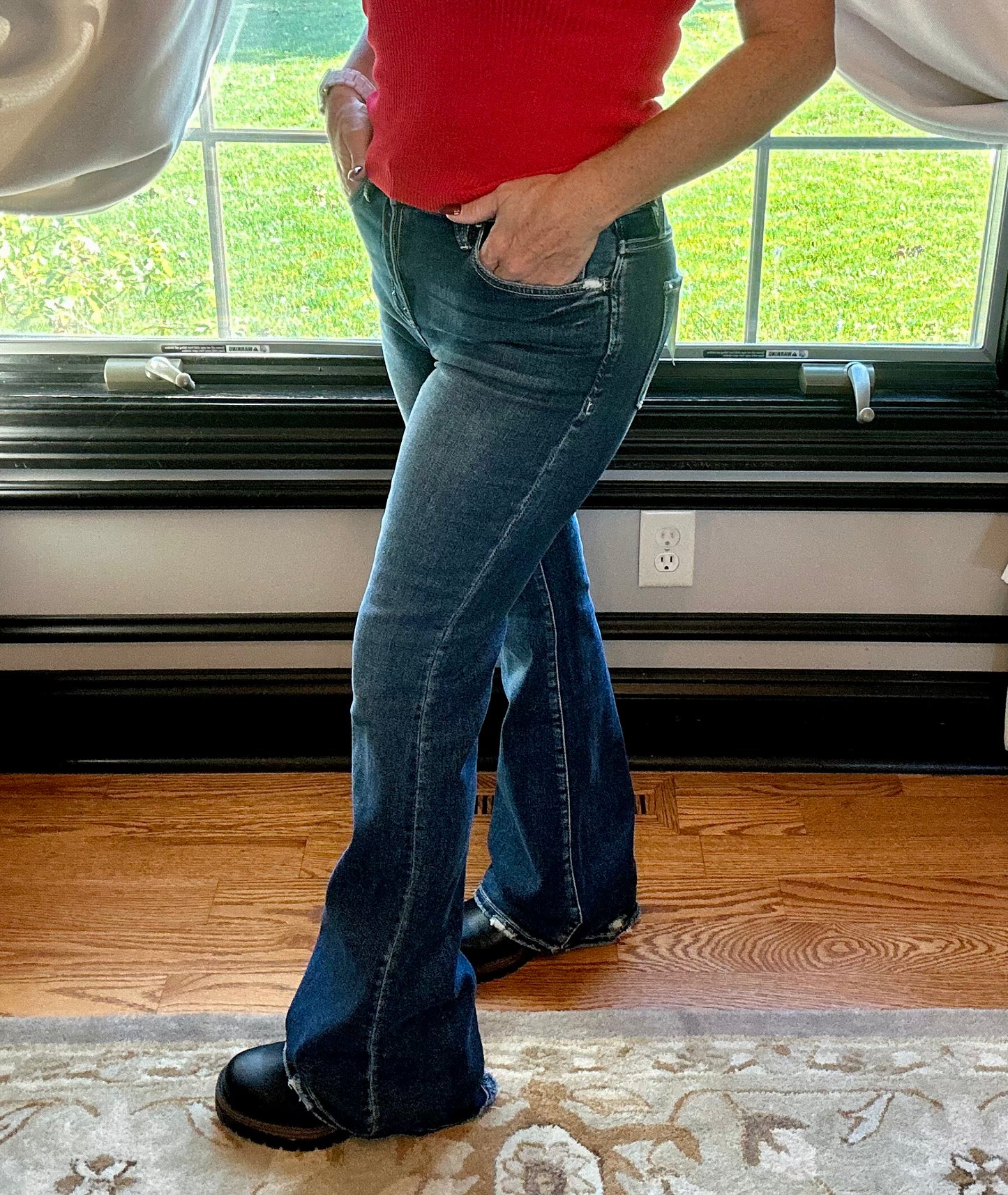 High Rise Flare Jeans