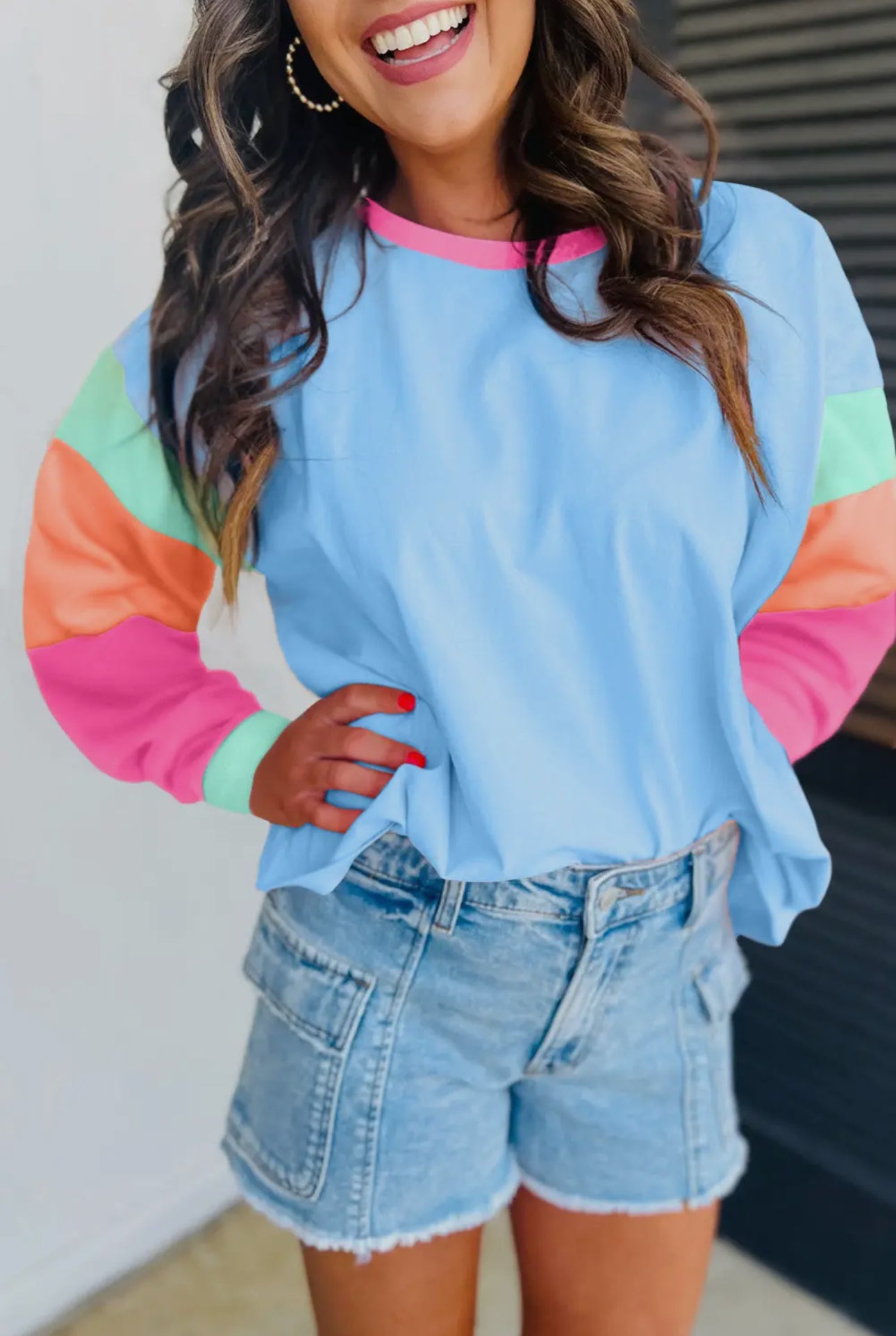 Light Blue Block Tshirt