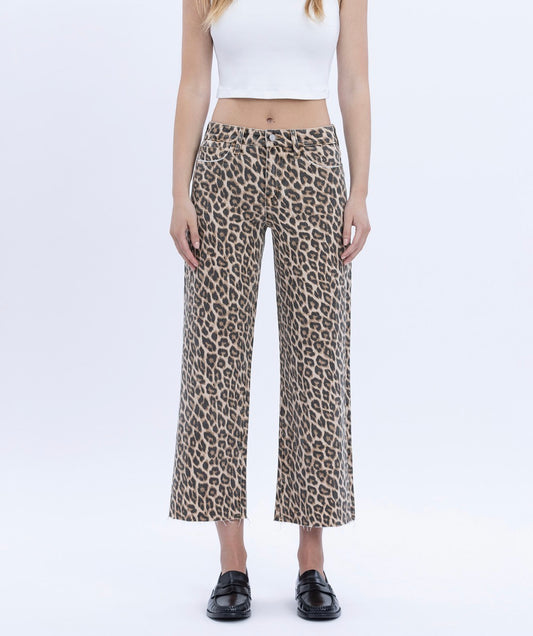 Leopard Crop Jeans