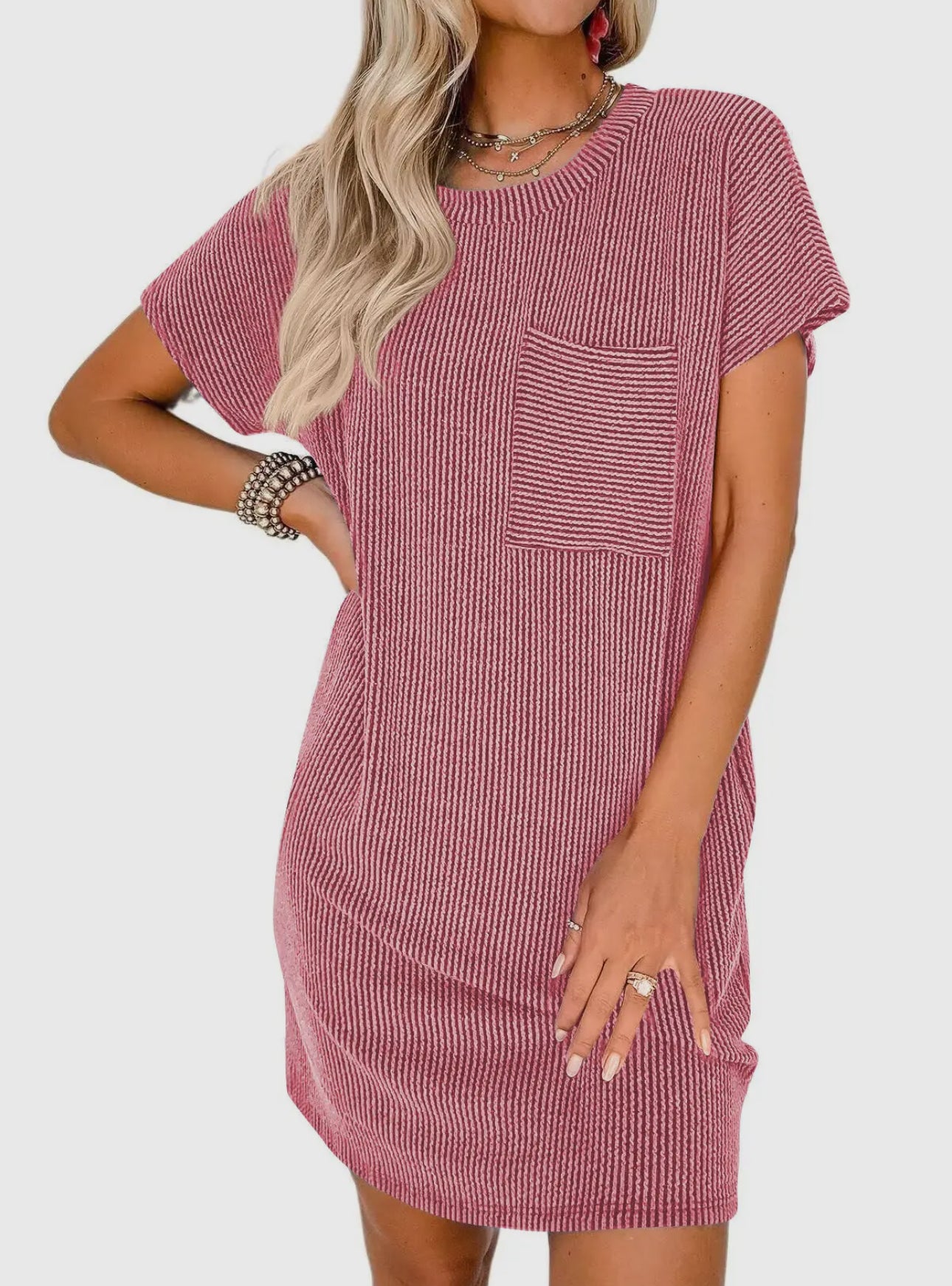 Pink Casual Dress