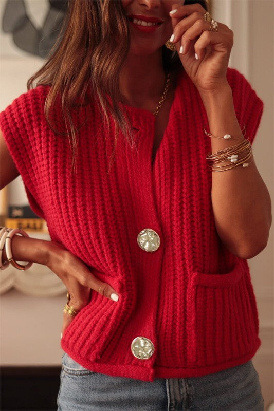 Big Knit Red Sweater