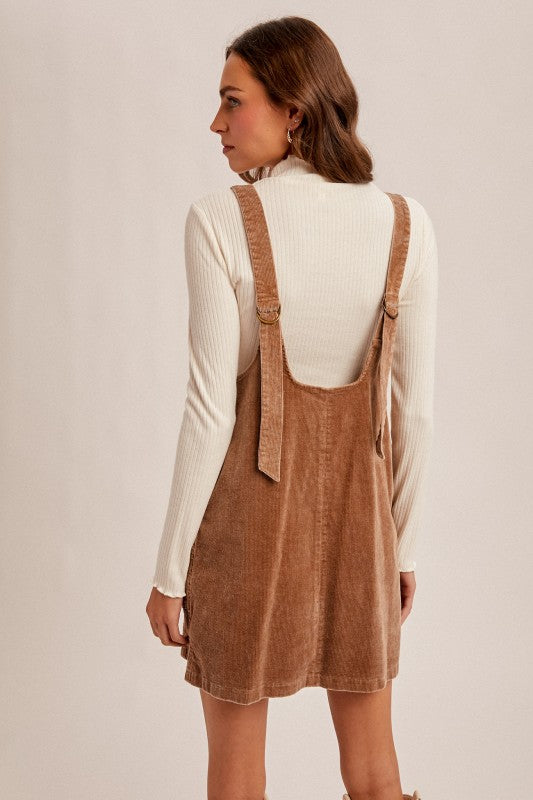 Corduroy Pinafore Dress