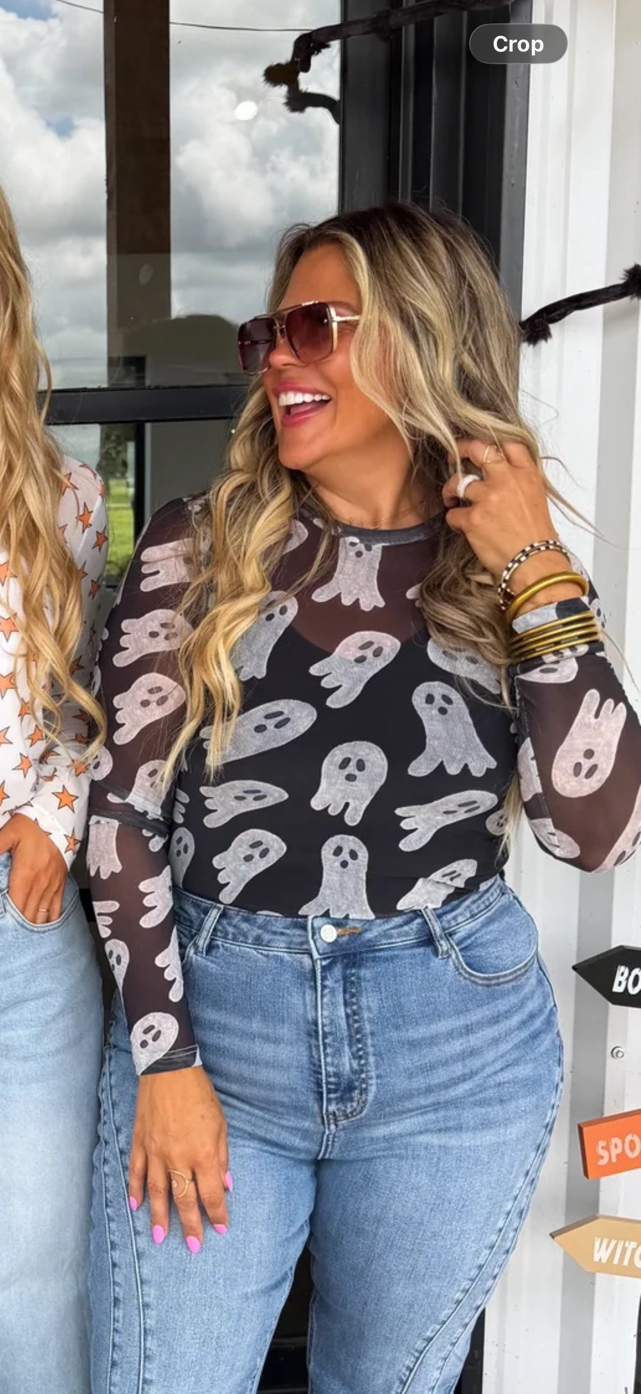 Mesh Ghost Top