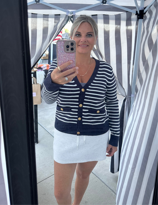 Navy Cardigan