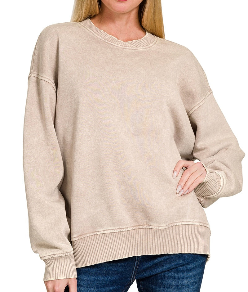 Tan Oversized Sweatshirt