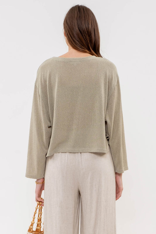 Taupe Oversized Shirt