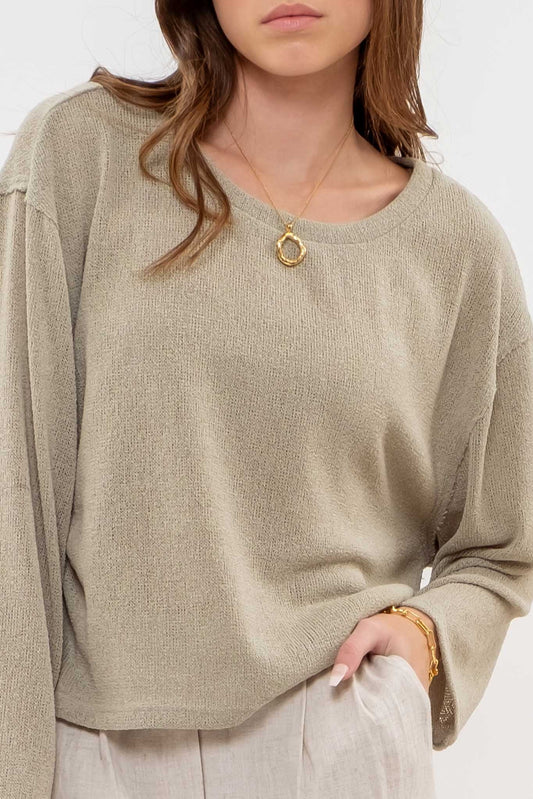 Taupe Oversized Shirt