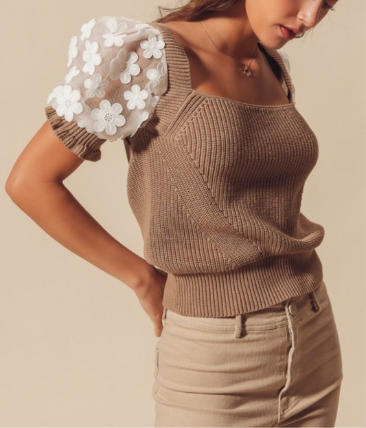 Floral Sleeve Top