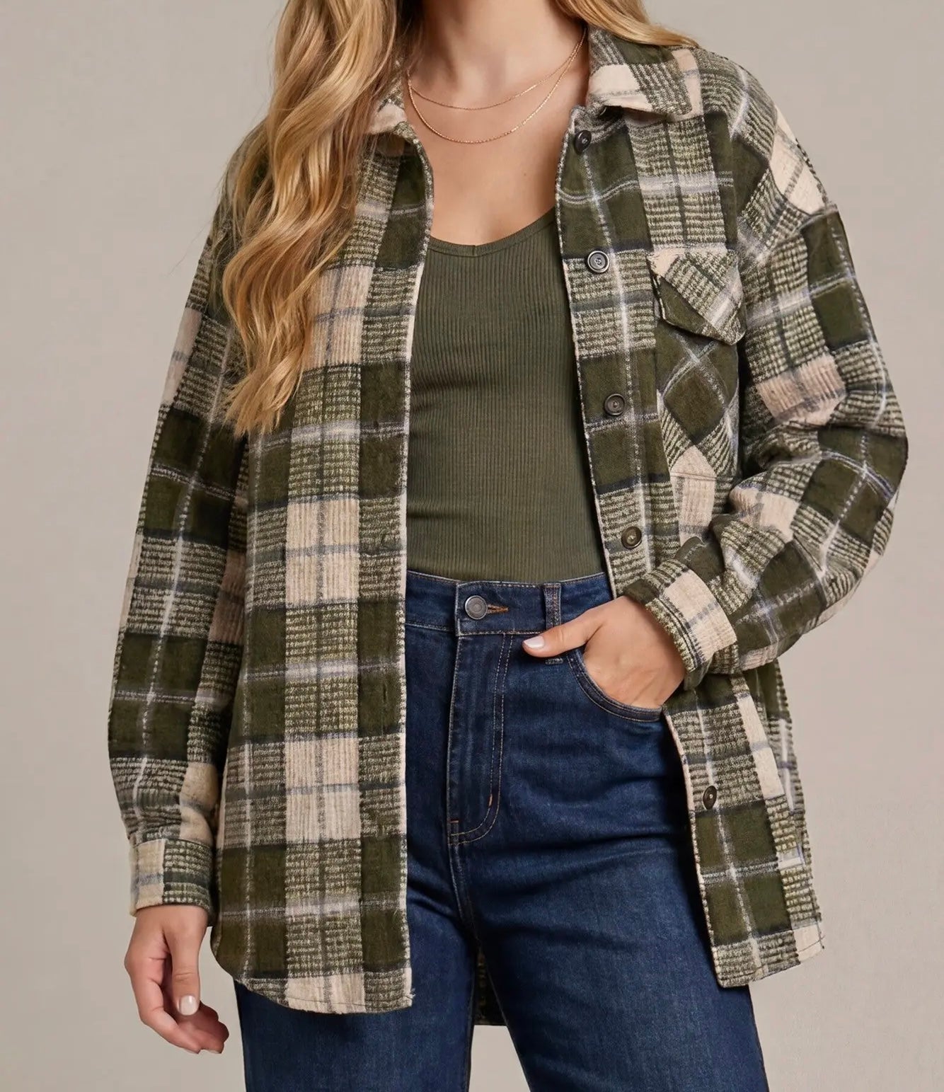 Green Plaid Jacket