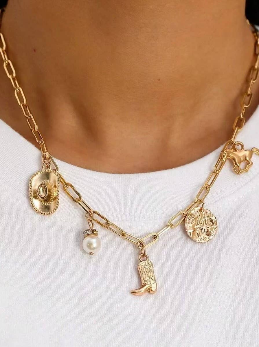 Boot Charm Necklace