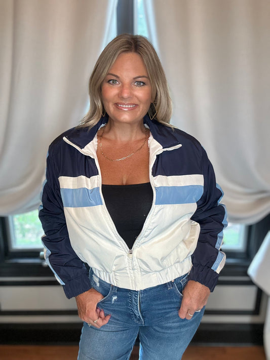 Blue Bomber Jacket