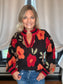 Black Floral Sweater