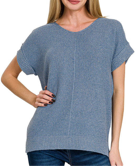 Blue Knit Sweater