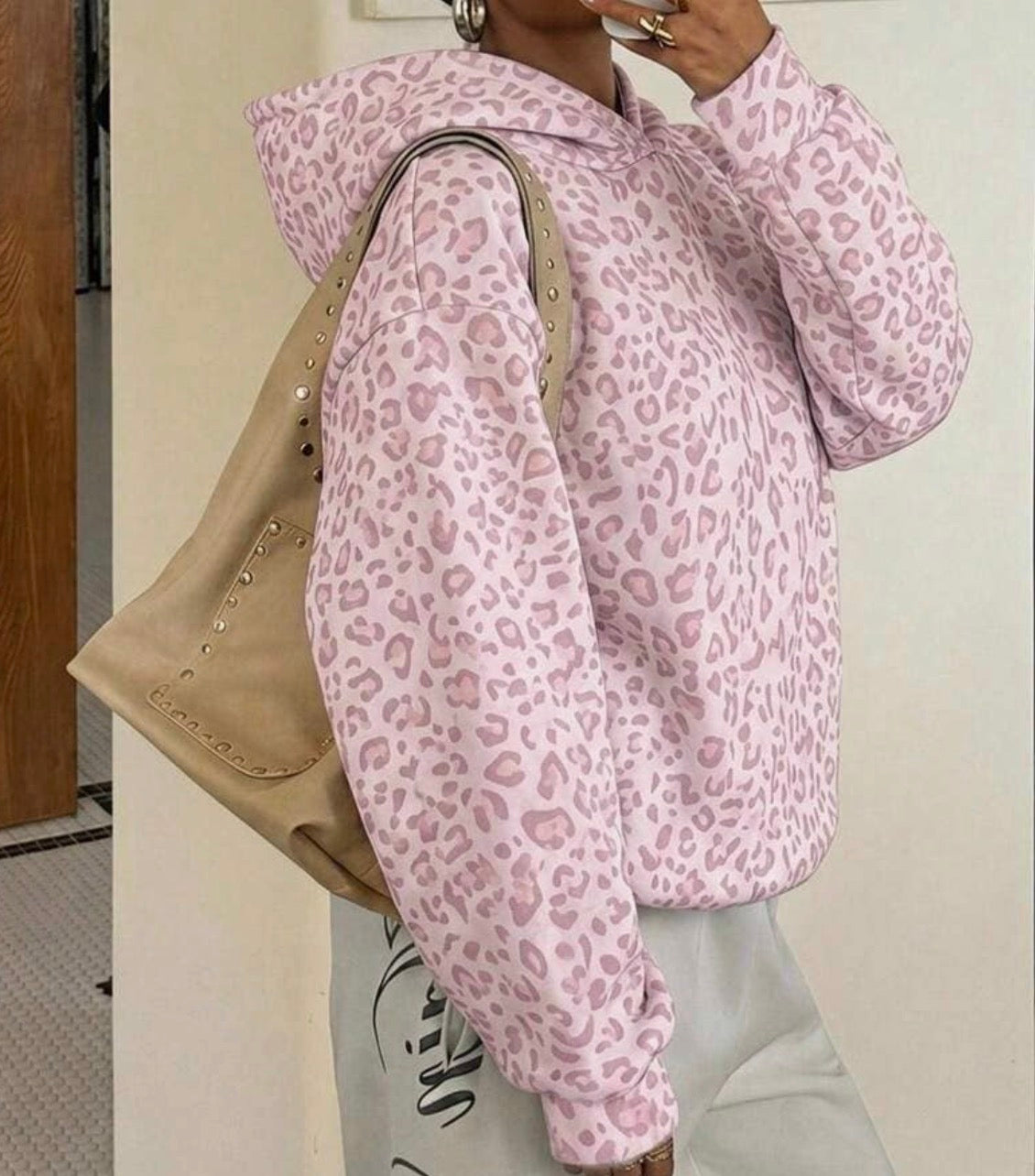 Pink Leopard Hoodie