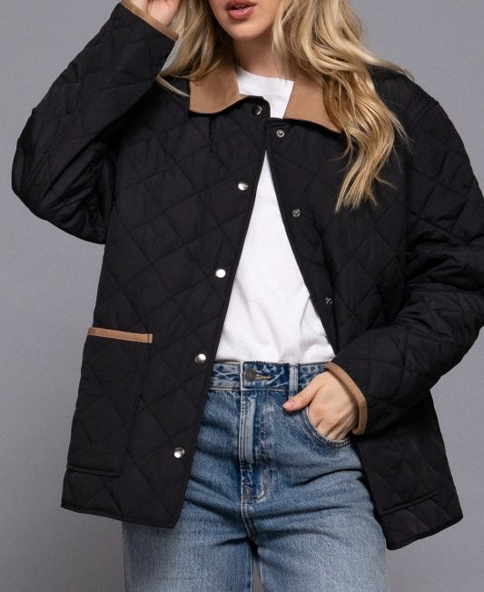 Black Quilted Jacket
