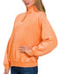 Orange Half Zip Sweatshirt