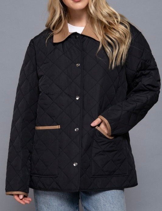 Black Quilted Jacket