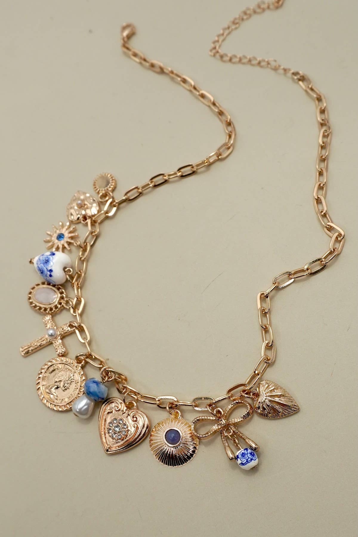 Blue Charm Necklace