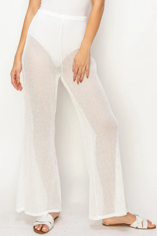 White Suit Cover-up Pants