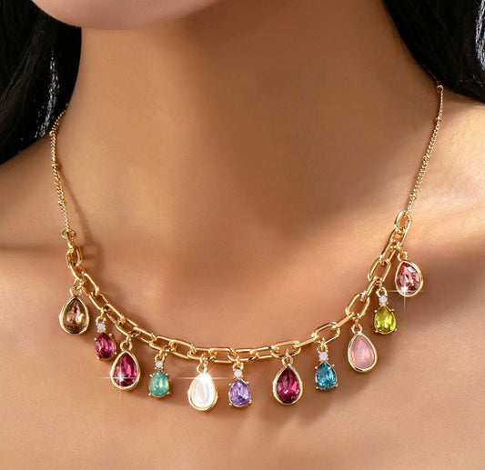 Multi Stone Necklace