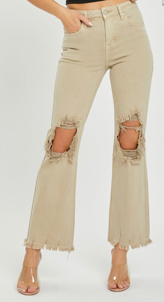 Risen Sand High Rise Jeans