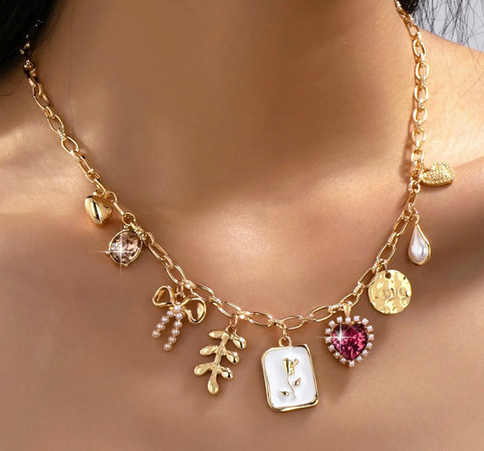 Pink Heart Necklace