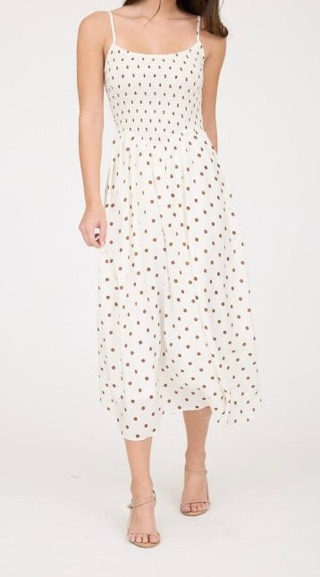 Brown Polka Dot Dress