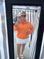 Orange Half Zip Sweatshirt