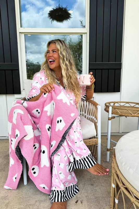 Pink Ghost Blanket