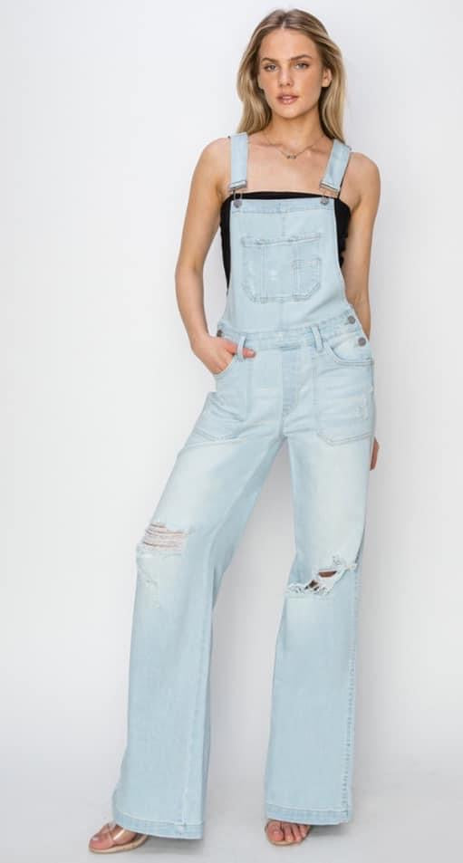 Wide Leg Overalls