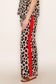 Leopard Pants Red Stripe