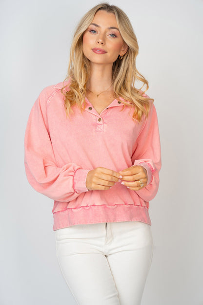 Pink Washed Sweatshirt