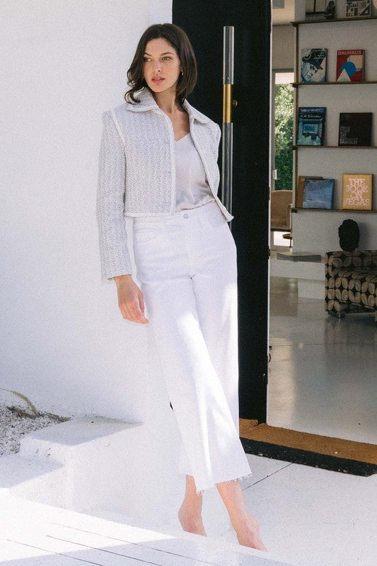 White Crop Jeans